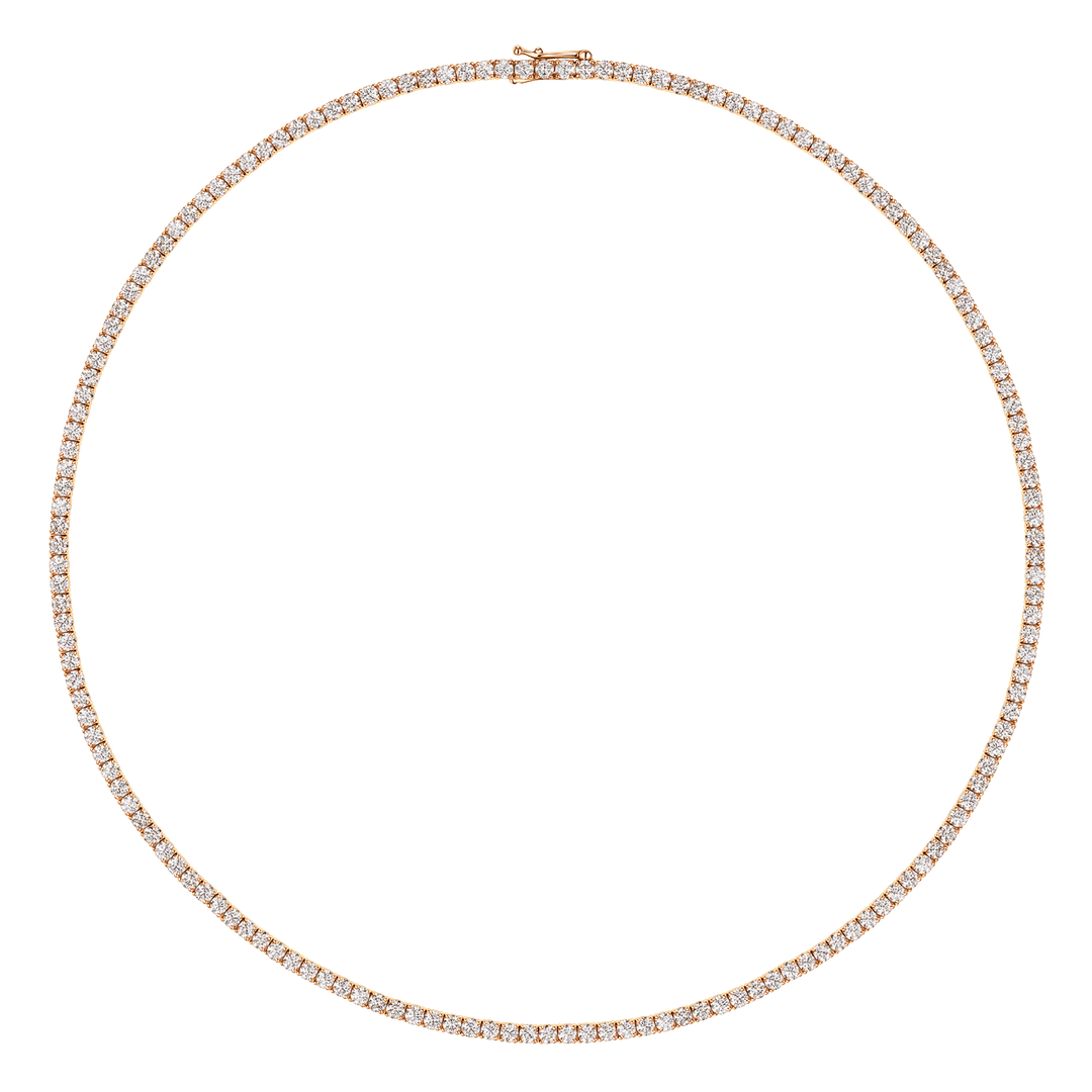 Large Diamond Tennis Necklace