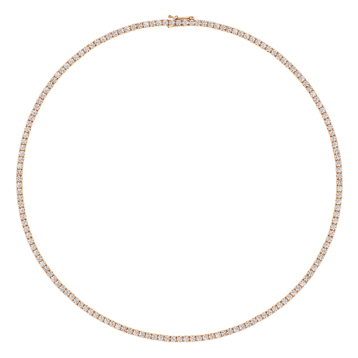 Large Diamond Tennis Necklace