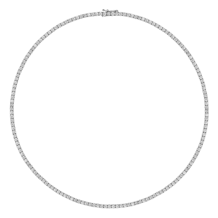 Large Diamond Tennis Necklace