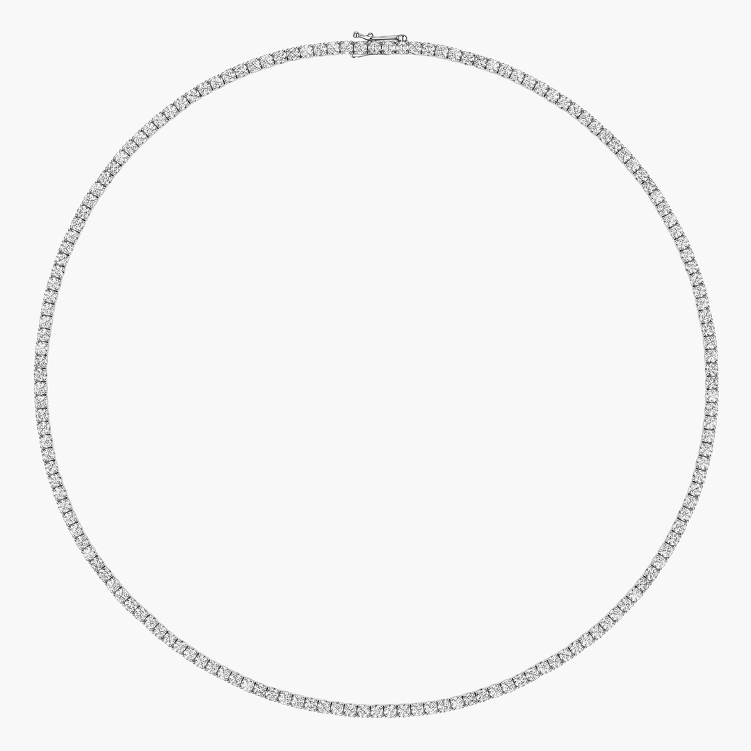 Large Diamond Tennis Necklace
