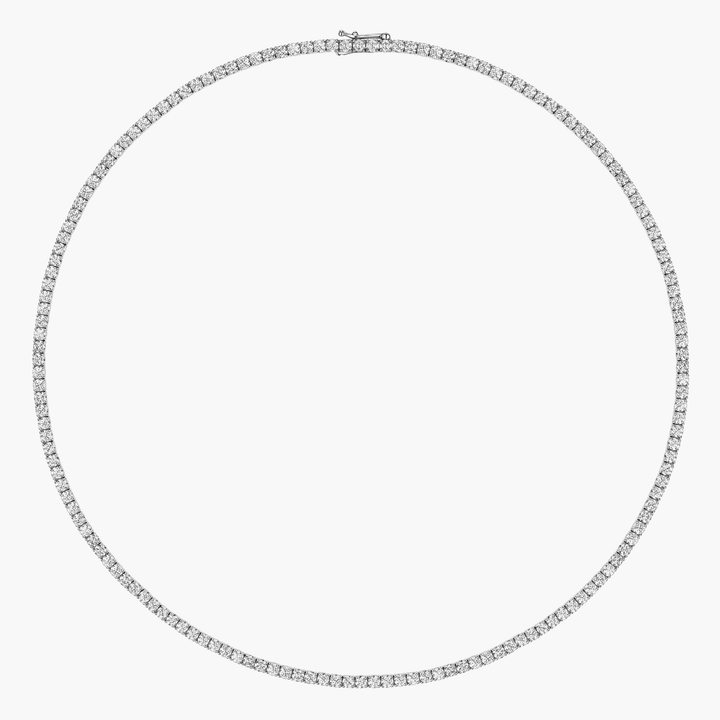 Large Diamond Tennis Necklace