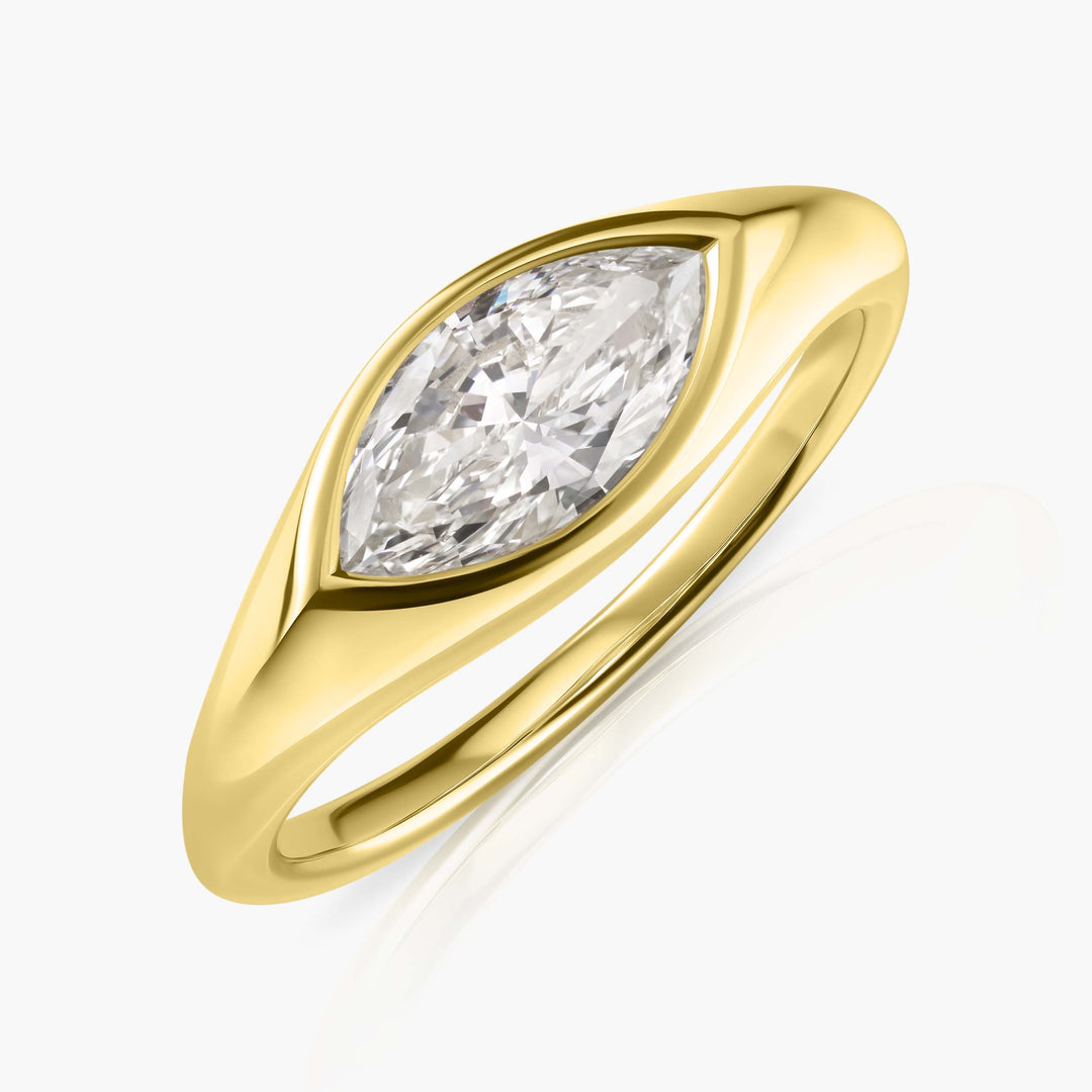 Large Marquise Bezel Ring