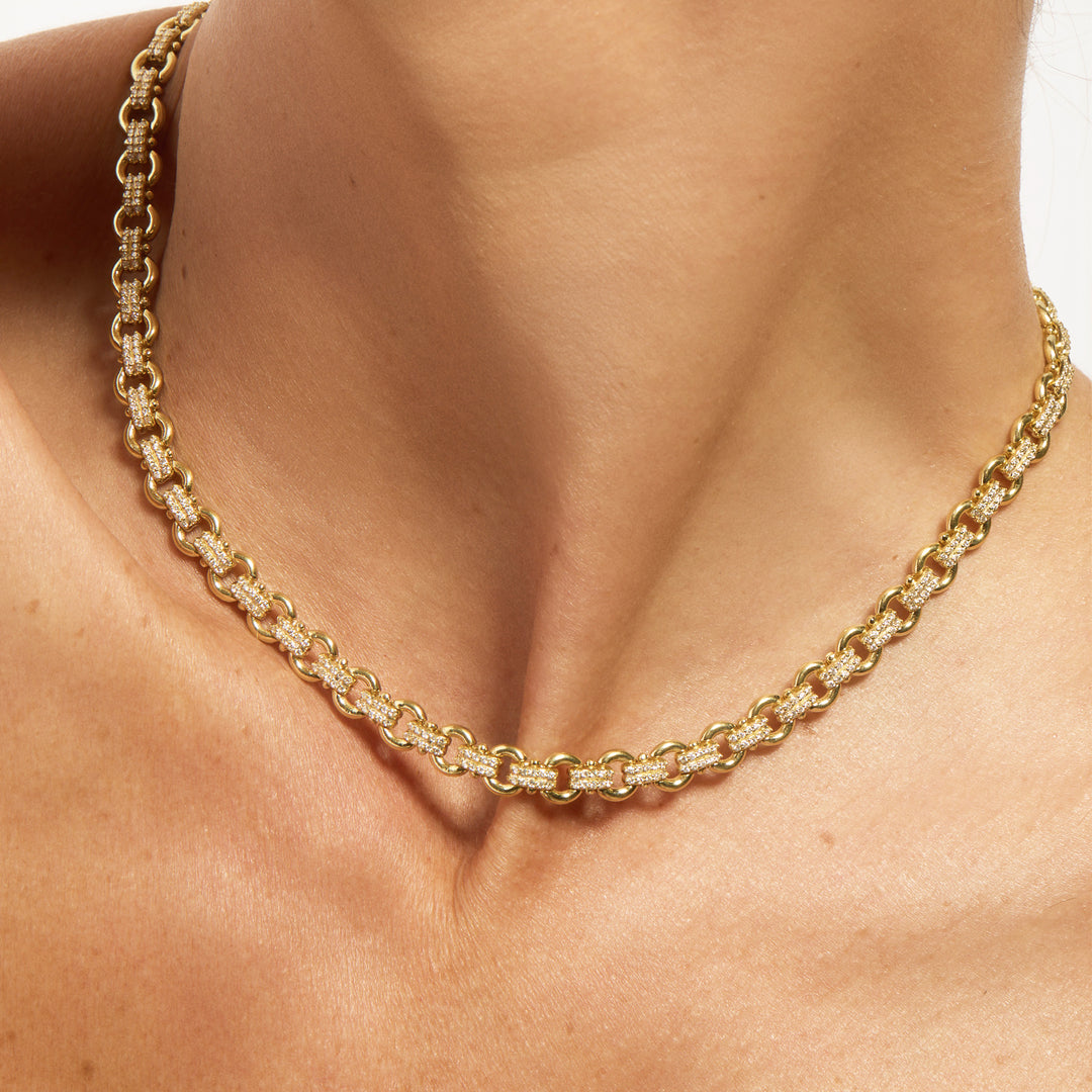 Legacy Pave Link Necklace