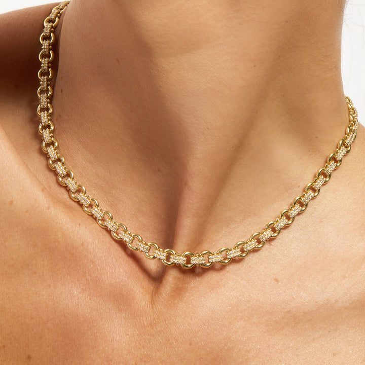 Legacy Pave Link Necklace
