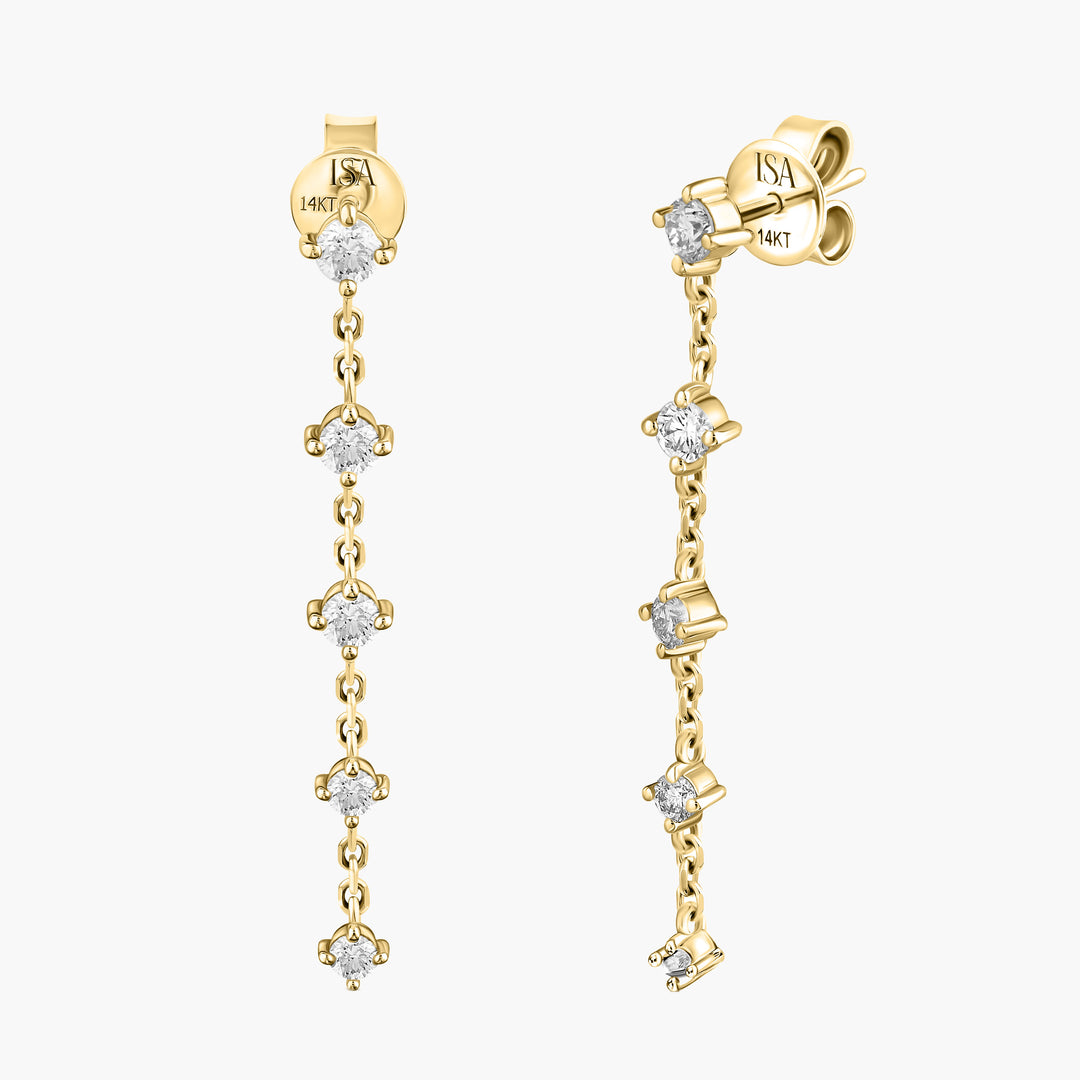 Diamond Drop Studs