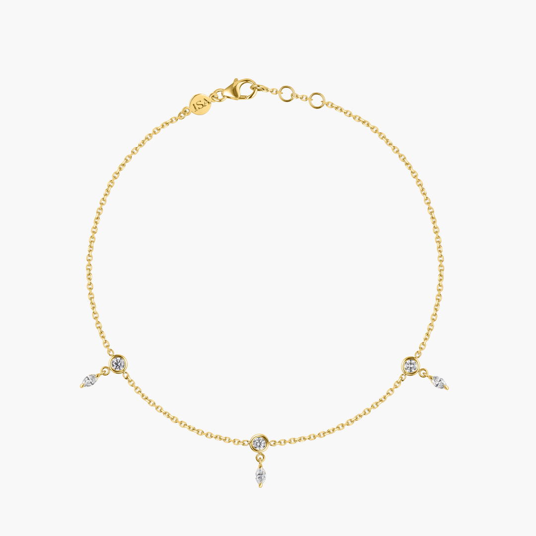 Marquise Diamond Anklet