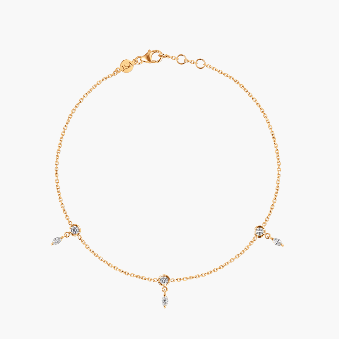 Marquise Diamond Anklet