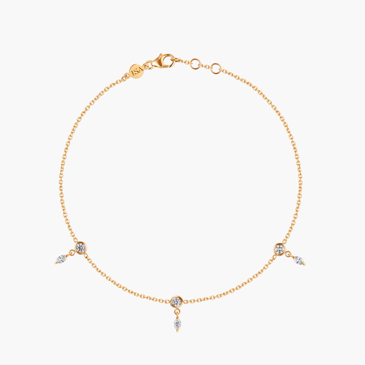 Marquise Diamond Anklet