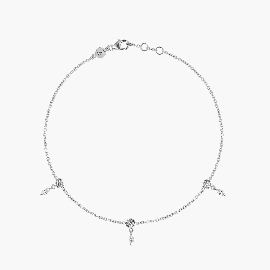 Marquise Diamond Anklet
