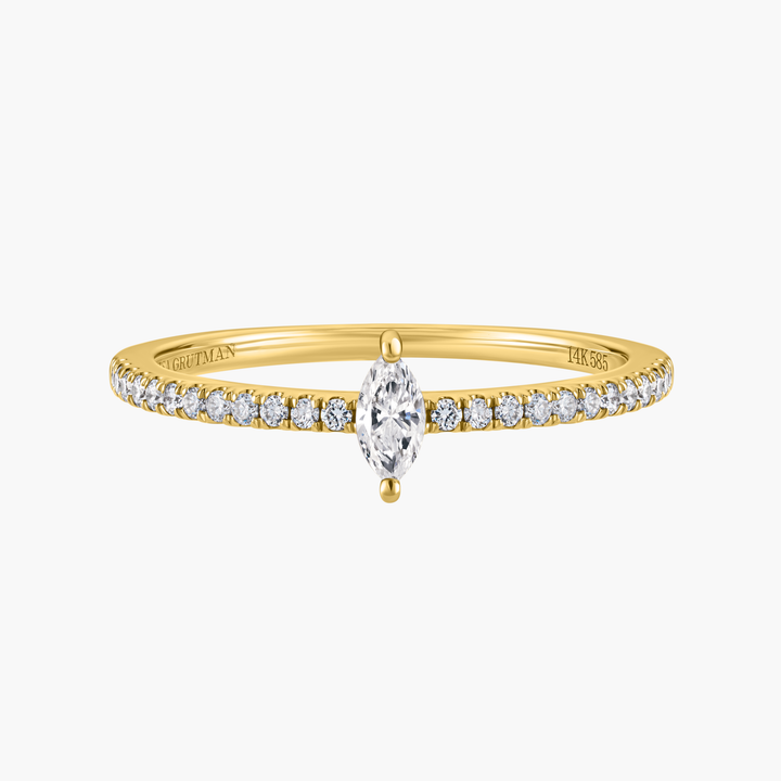 Marquise Diamond Pave Ring