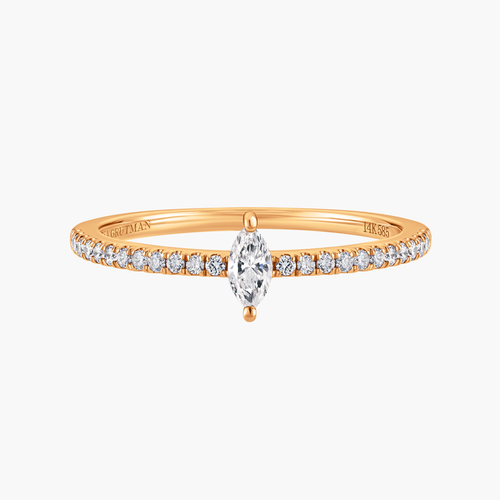 Marquise Diamond Pave Ring