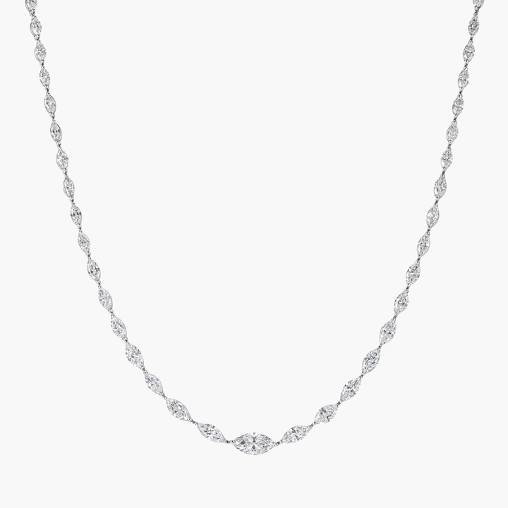 Marquise Diamond Tennis Necklace