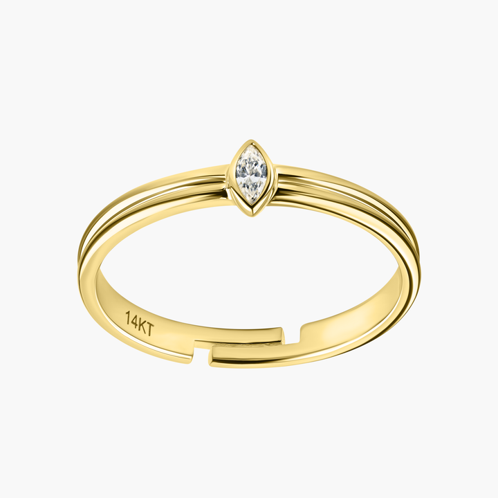 Marquise Diamond Toe Ring