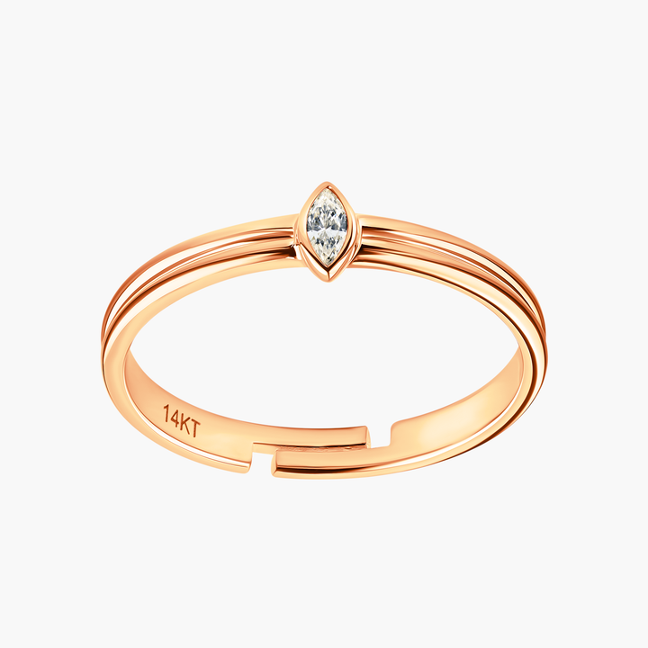 Marquise Diamond Toe Ring