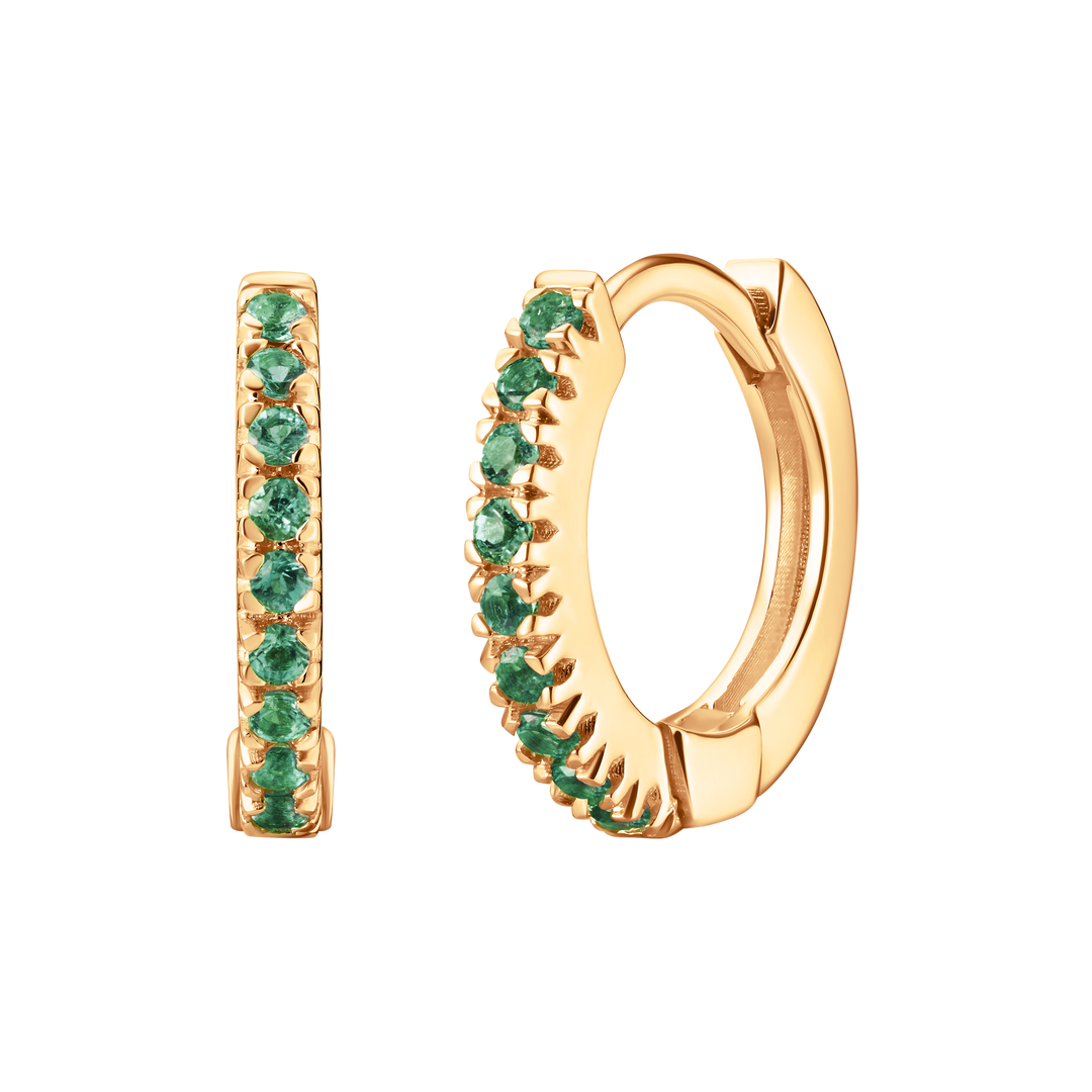 Mini Pave Huggie Hoops