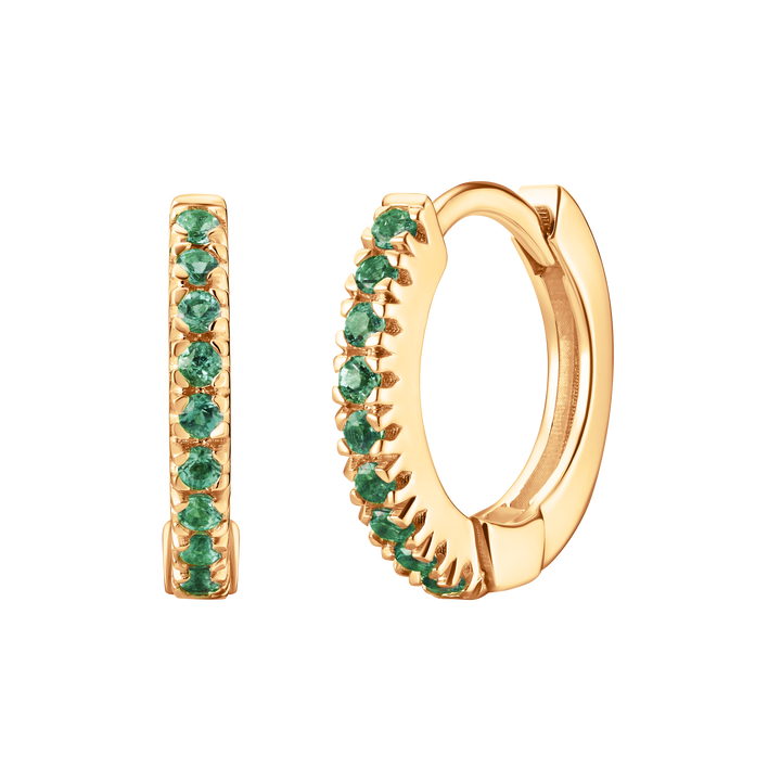 Mini Pave Huggie Hoops