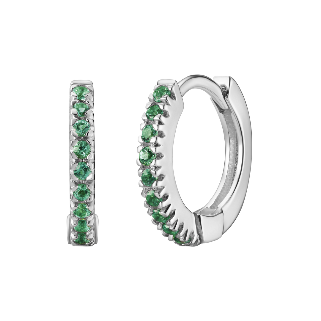 Mini Pave Huggie Hoops