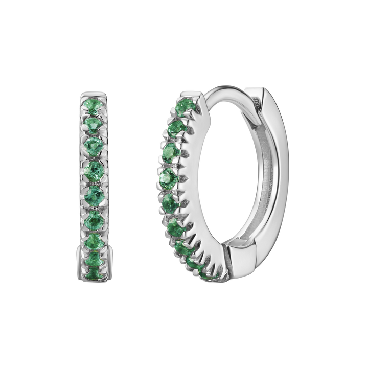 Mini Pave Huggie Hoops