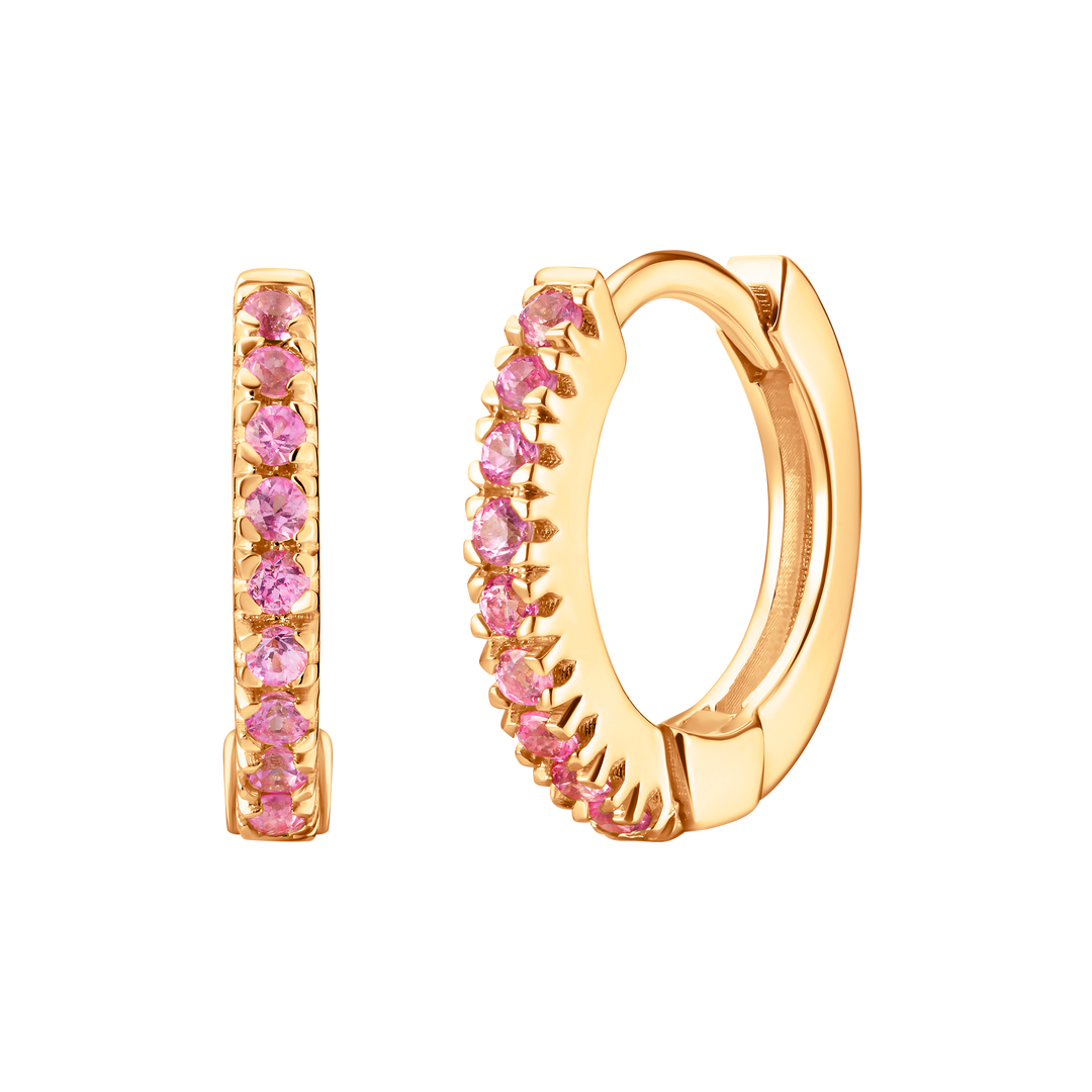 Mini Pave Huggie Hoops