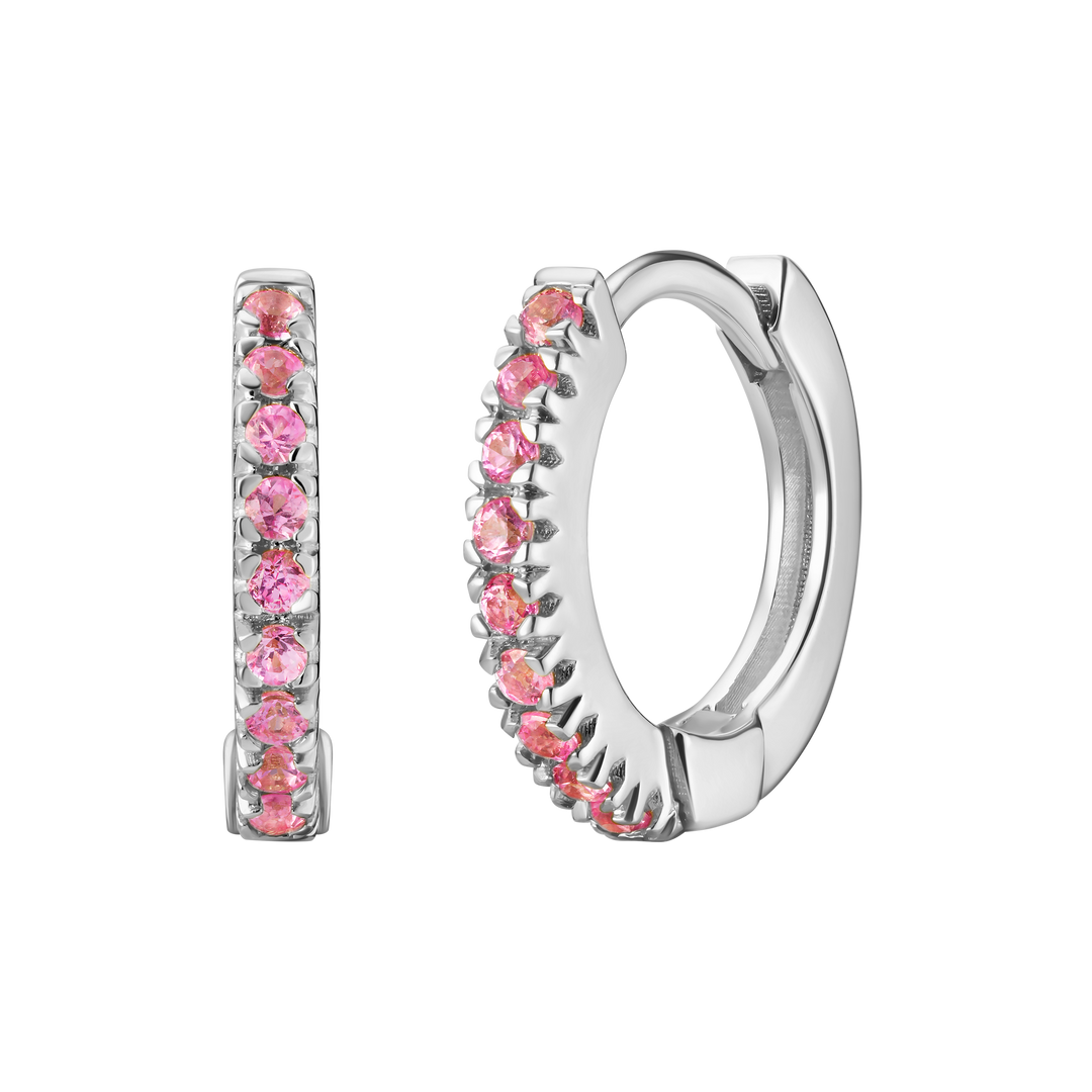 Mini Pave Huggie Hoops