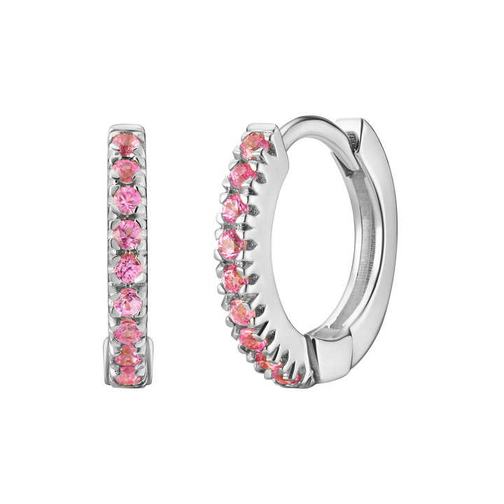 Mini Pave Huggie Hoops