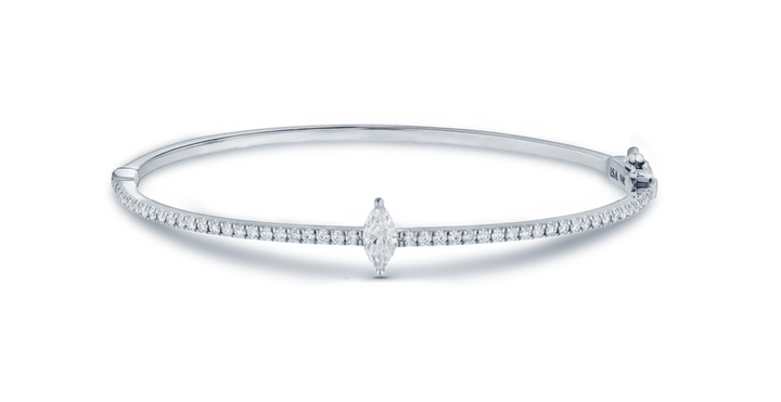 Marquise Diamond Bangle