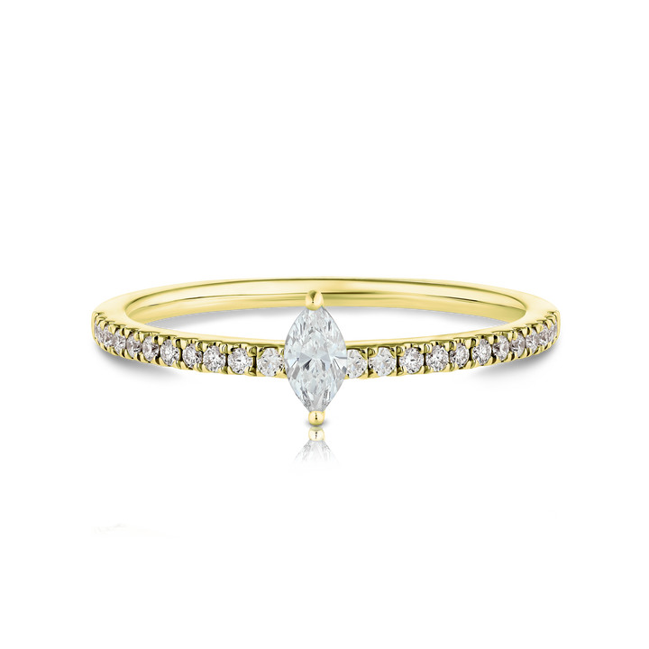 Marquise Diamond Pave Ring