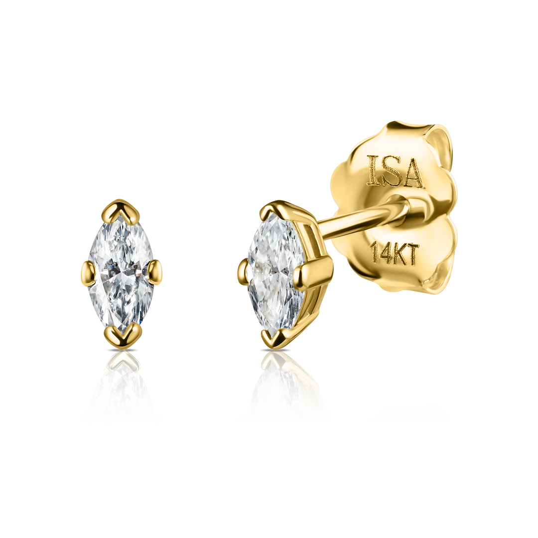 Marquise Diamond Studs