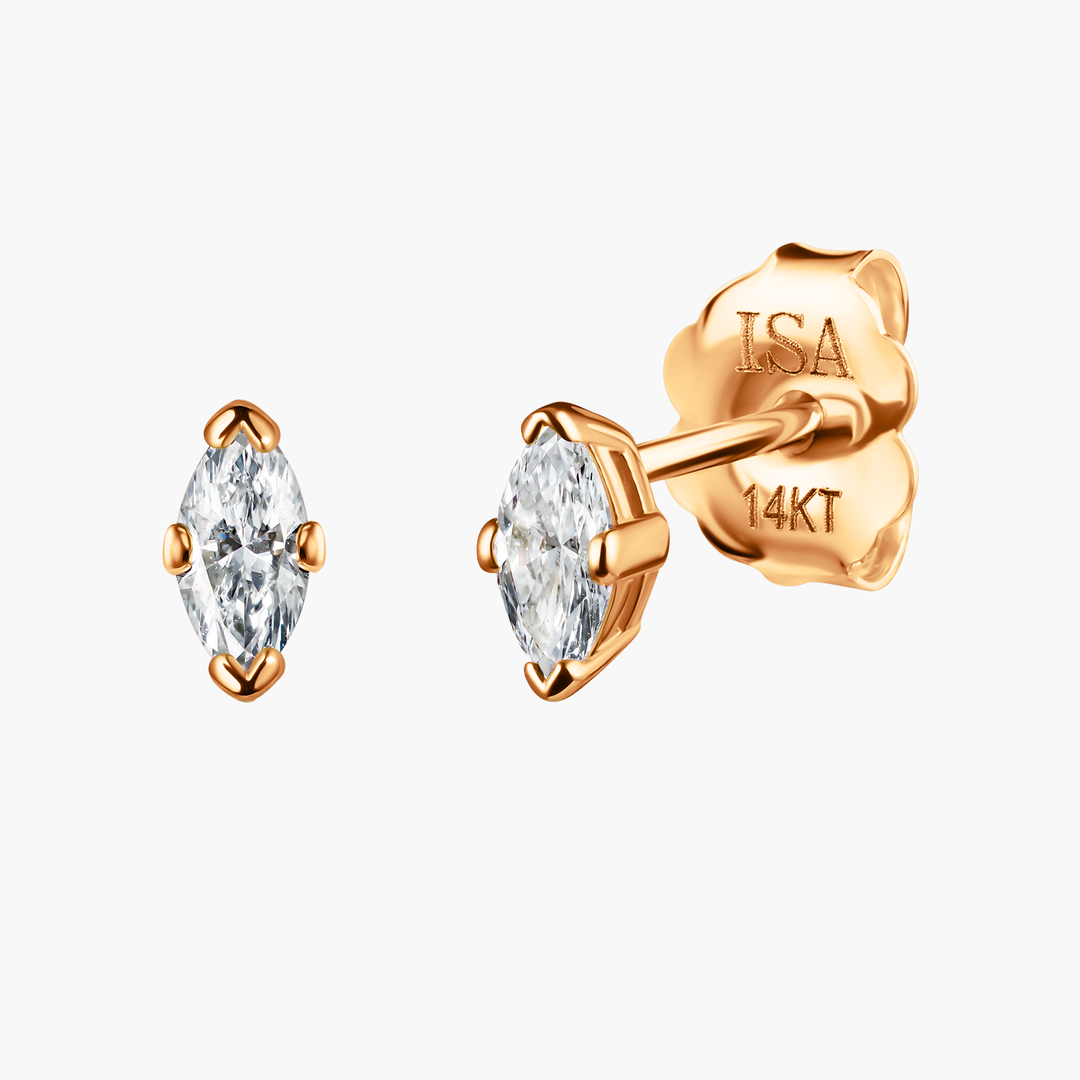 Marquise Diamond Studs