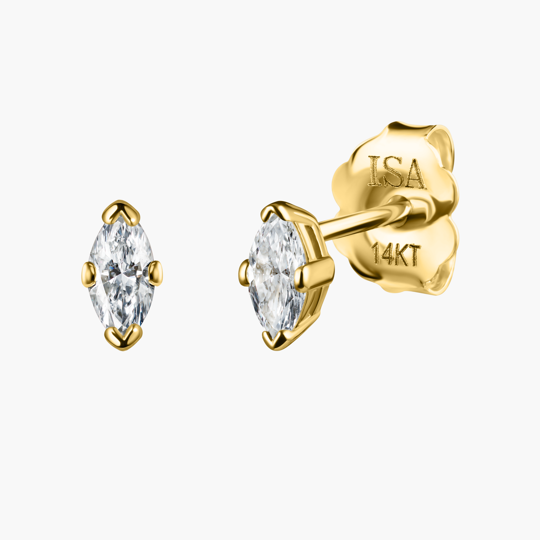 Marquise Diamond Studs