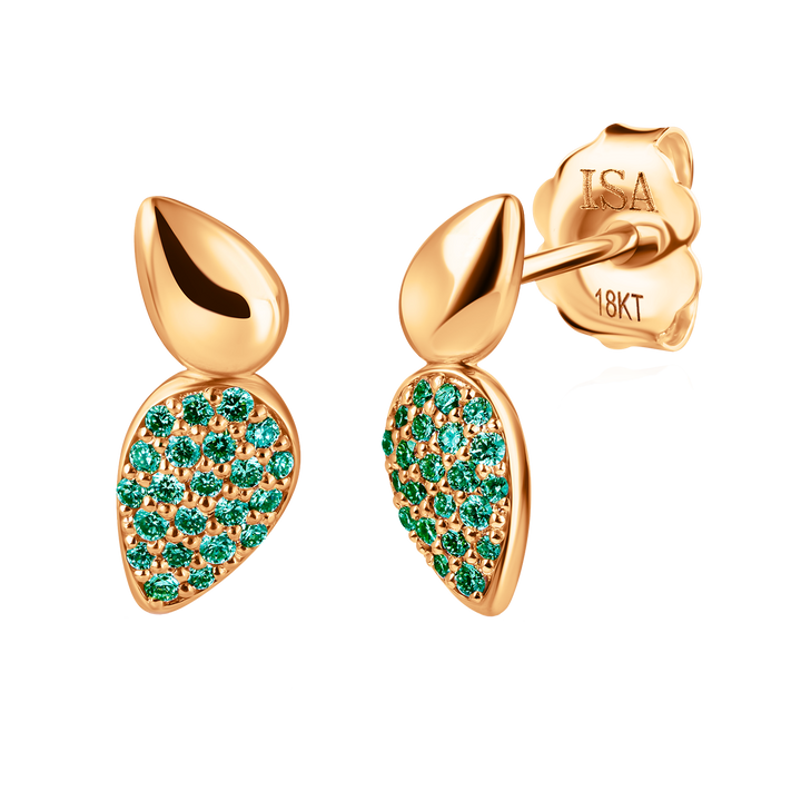 Point Drop Pave Studs
