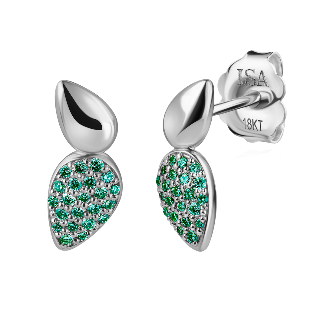 Point Drop Pave Studs