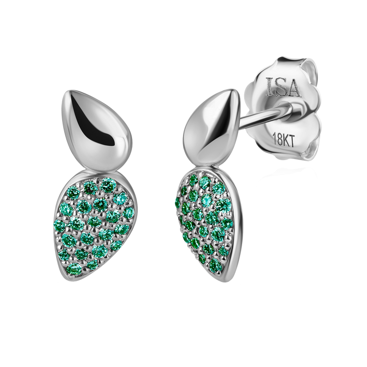 Point Drop Pave Studs