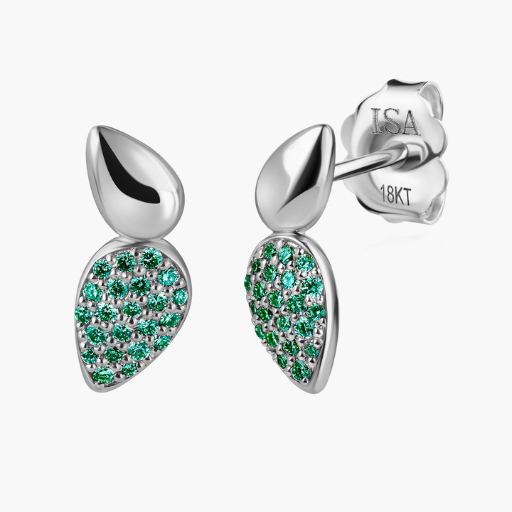 Point Drop Pave Studs