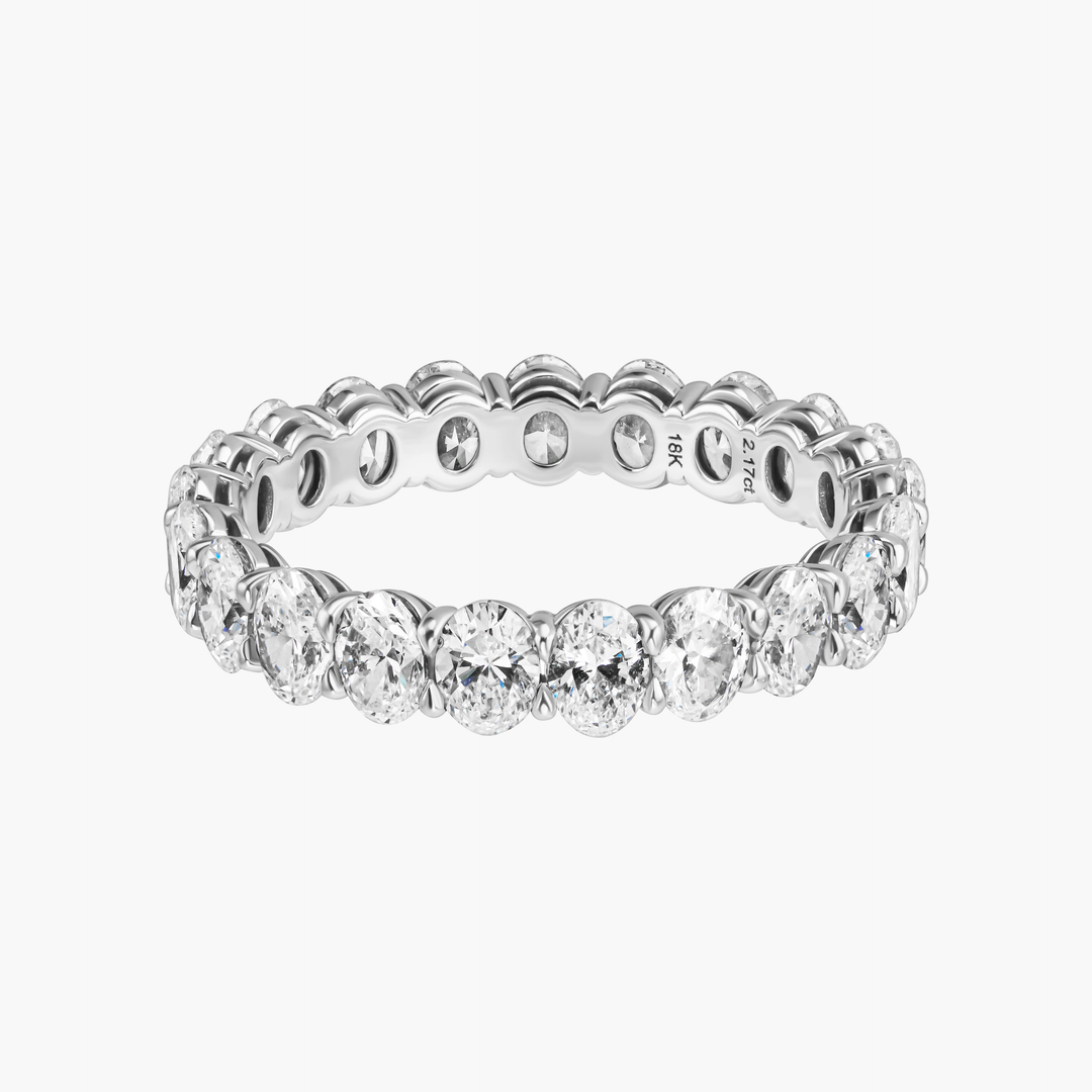 Oval Diamond Eternity Band
