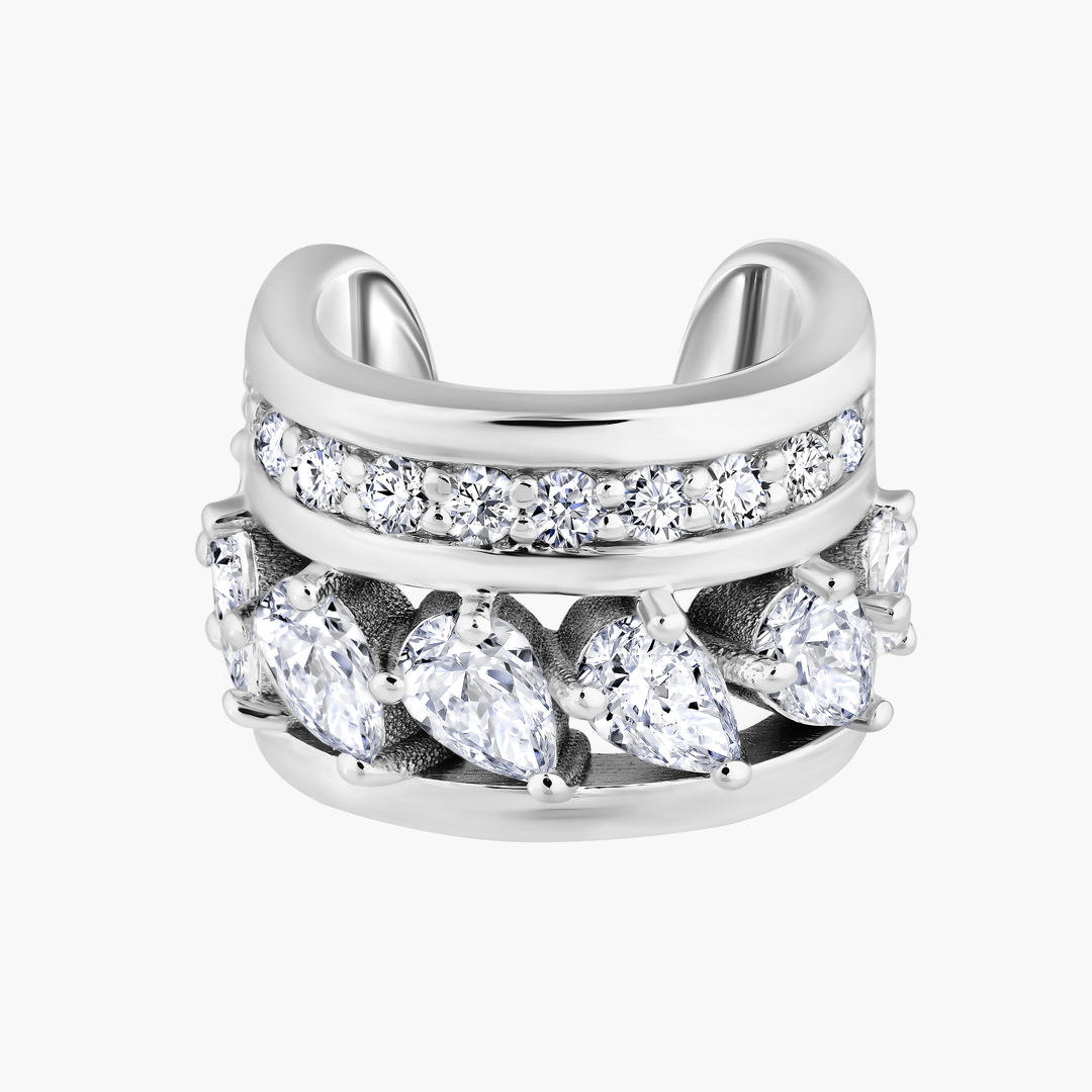 Pear Diamond Ear Cuff