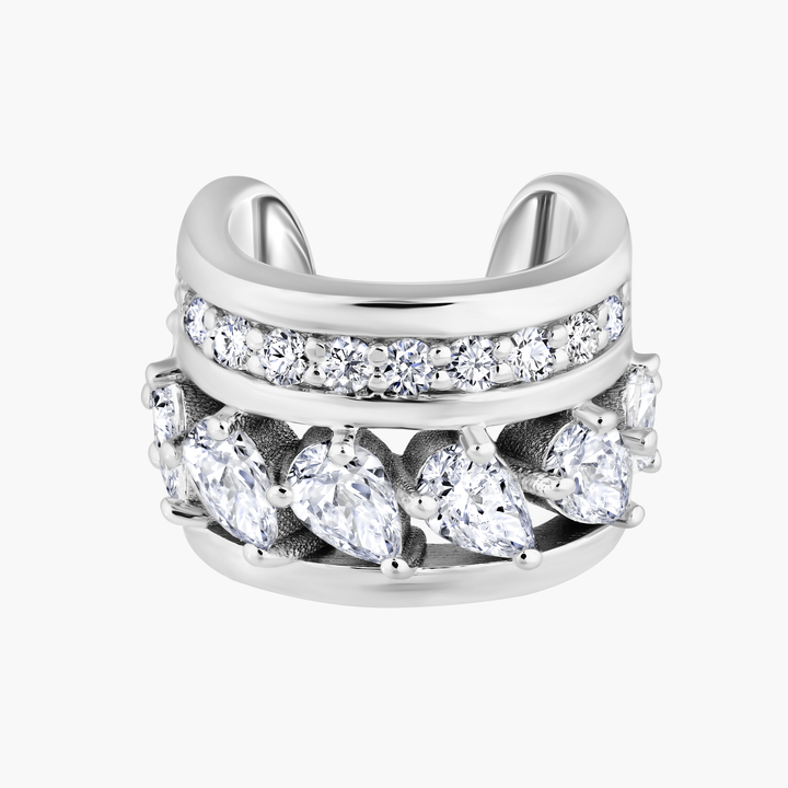Pear Diamond Ear Cuff