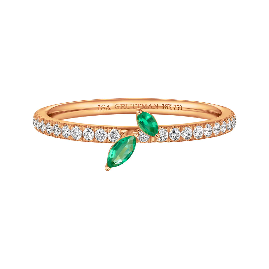 Petite Jasmine Vine Pave Ring