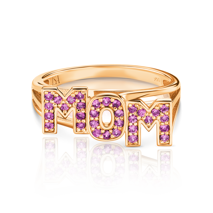 Pink Sapphire Mom Ring