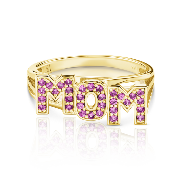 Pink Sapphire Mom Ring