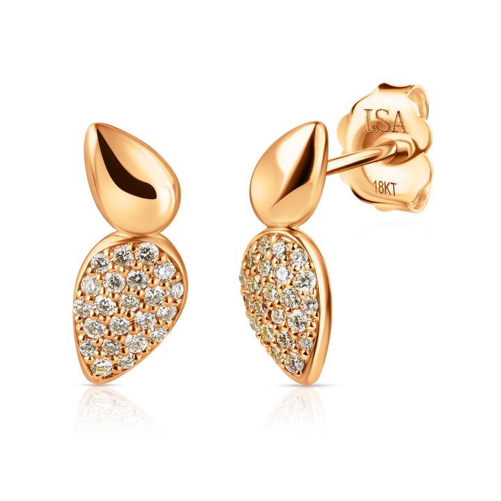 Point Drop Diamond Pave Studs