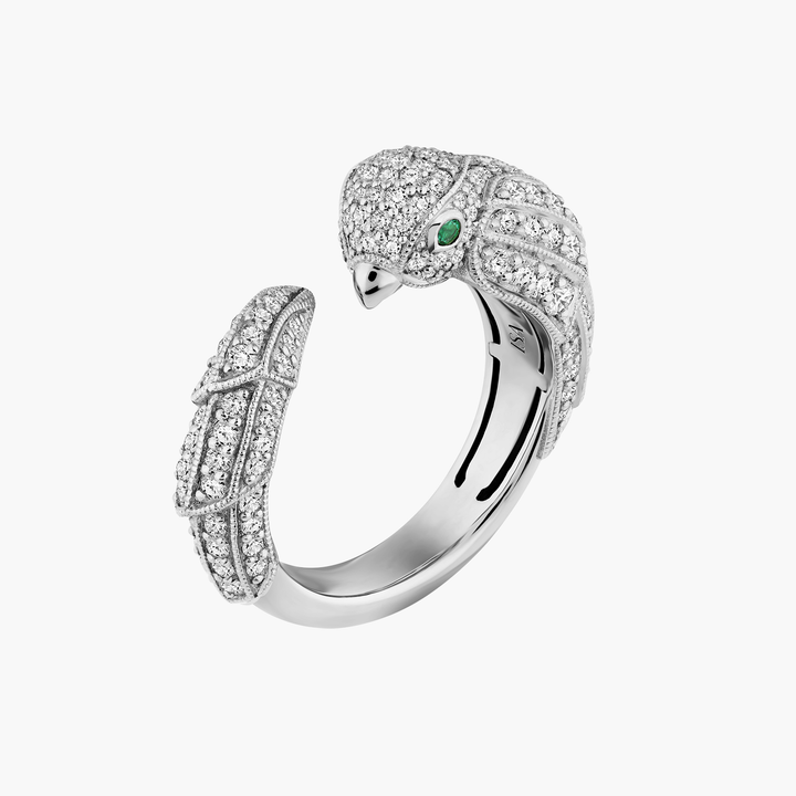 Pave Diamond Parrot Ring