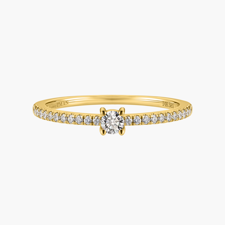 Round Diamond Pave Ring