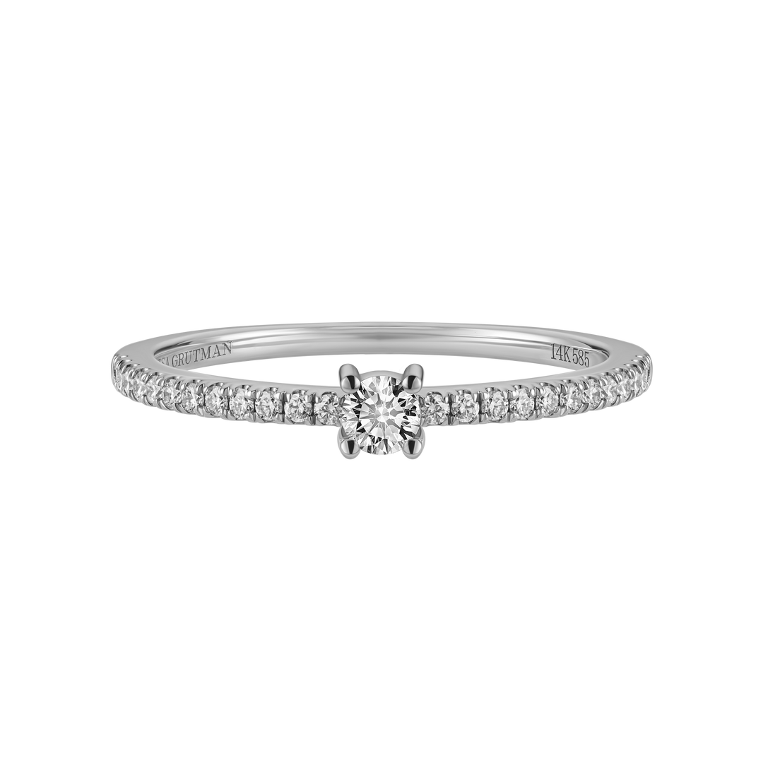 Round Diamond Pave Ring