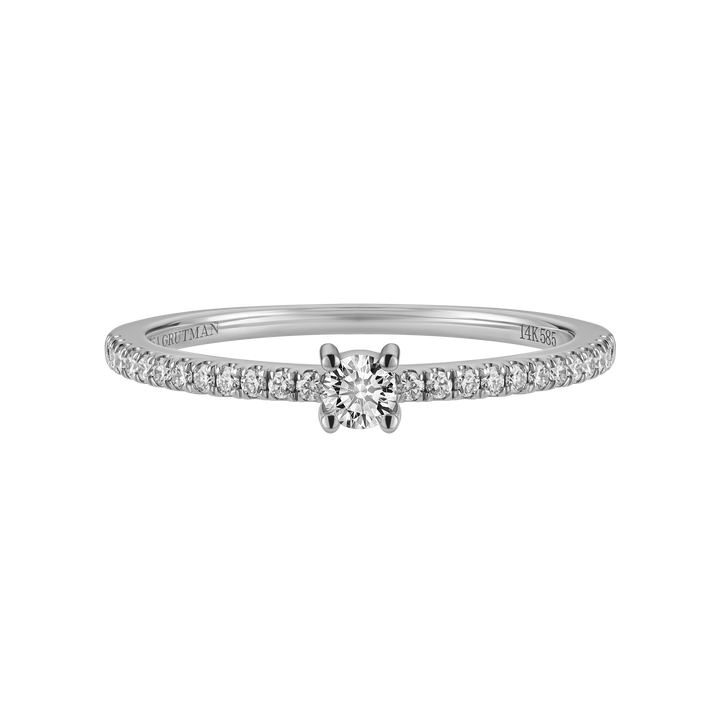 Round Diamond Pave Ring