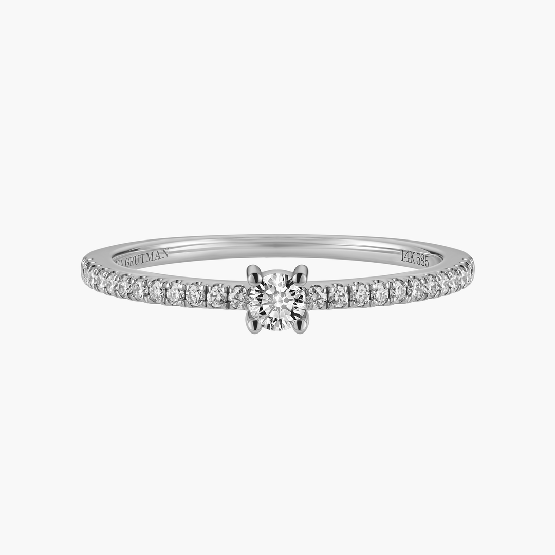 Round Diamond Pave Ring
