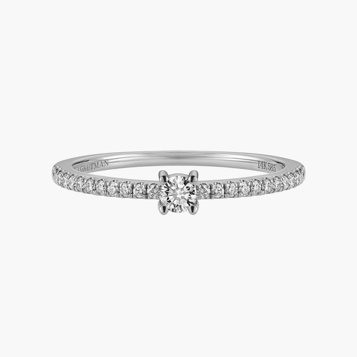 Round Diamond Pave Ring