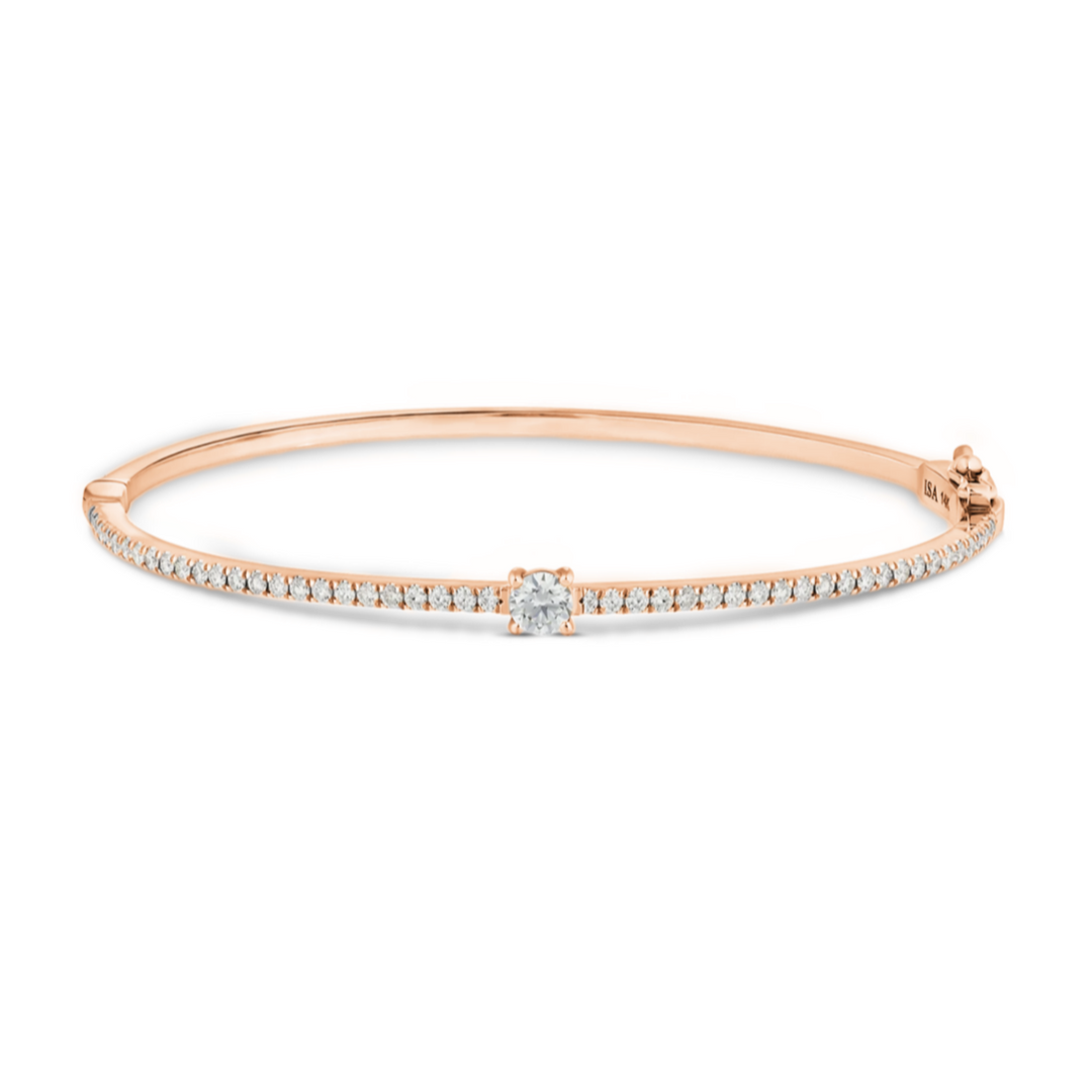 Round Diamond Bangle