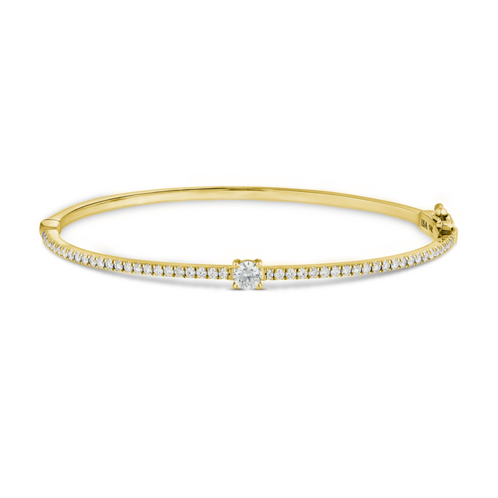 Round Diamond Bangle