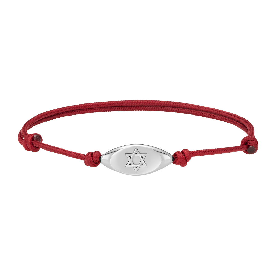 Star Of David Cord Bracelet